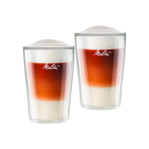 Double walled coffee glasses 300ml