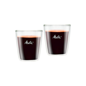 Double walled coffee glasses 80ml