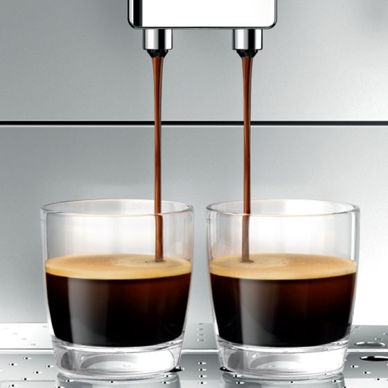 Melitta Kaffeevollautomat Espresso Line Perfect Milk E957-213 bis zu 2 Tass